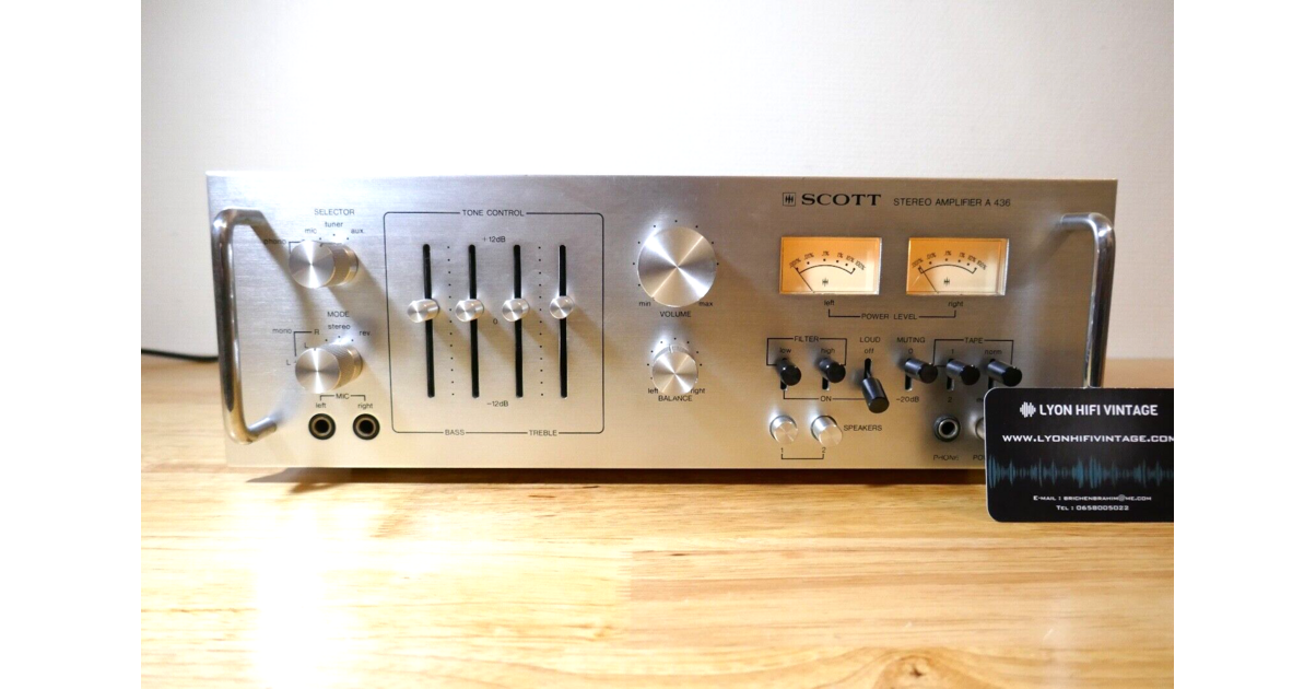 Amplificateur Scott Stereo Amplifier A Vintage Amplifier Hifi